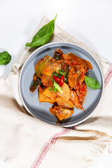 Today's menu is braised fish