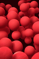 red ball background