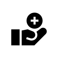 healthcare glyph icon