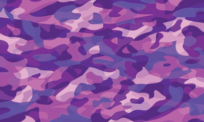 Vector. Abstract background. Differently shaped forms with shades of varying pink violet color palettes.