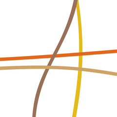 Yellow Brown Graphic Lines