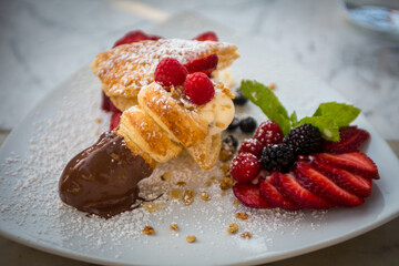 A sampler of italian desserts