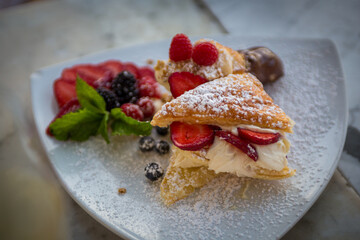 A sampler of italian desserts