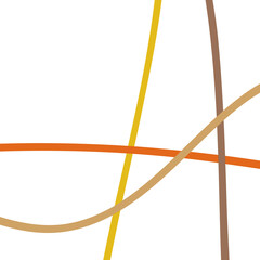 Yellow Brown Graphic Lines