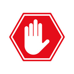 Obraz premium Stop icon. sign for mobile concept and web design. vector illustration