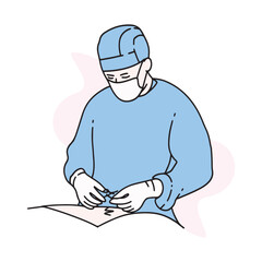Illustration of a Surgeon