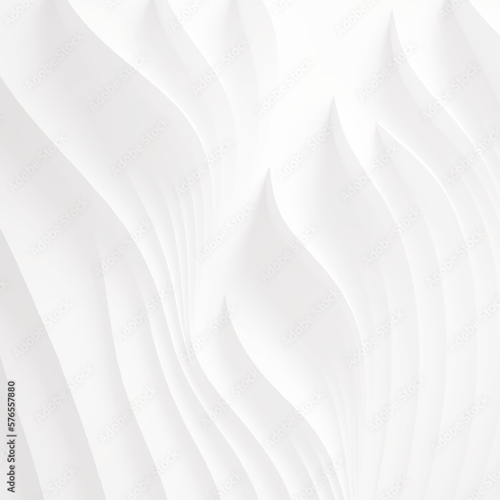 Poster abstract white wave curve on grey luxury background. light gray and white wave flowing modern soft l