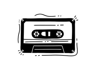 hand-drawn of Tape Recorder