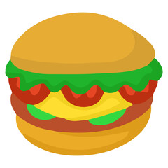 hamburger with cheese