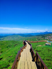 Taman Langit Pangalengan Landscape - The Sunrise Point & Camping Ground at Pangalengan, Bandung Regency, West Java, Indonesia