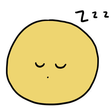 Cute emoticon simple illustration