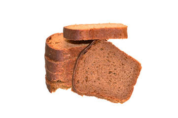 bread isolated on white background