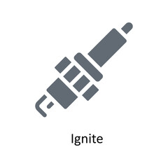 ignite Vector Solid Icons. Simple stock illustration stock