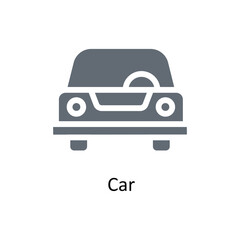 Car Vector Solid Icons. Simple stock illustration stock