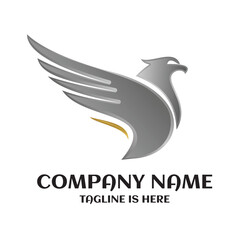 bird fly wing logo art vector design graphic tempate. Airlines company business logo illustration.
