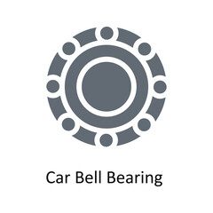 Car Bell Bearing  Vector Solid Icons. Simple stock illustration stock