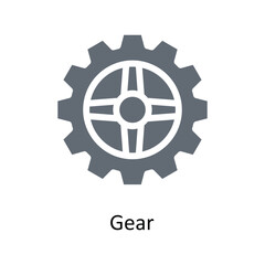 Gear Vector Solid Icons. Simple stock illustration stock