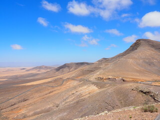 Fototapeta premium Fuerteventura, in impresionante y bello desierto