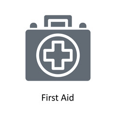 first aid Vector Solid Icons. Simple stock illustration stock
