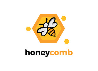 Honey Bee animals logo vector