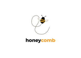 Honey Bee animals logo vector