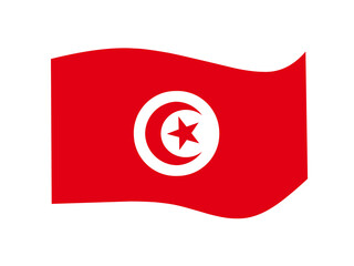 Tunis flag icon, icon flag design with elegant concept, design flag illustration