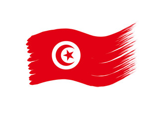 Tunis flag icon, icon flag design with elegant concept, design flag illustration