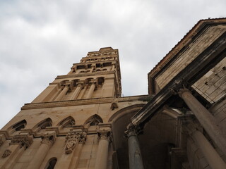 El casco antiguo, la ciudad histórica de Split, Croacia
