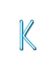 neon letter k