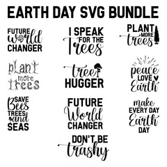 Obraz premium Happy Earth Day SVG