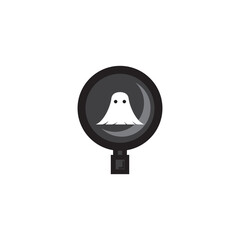 spy ghost logo icon illustration.