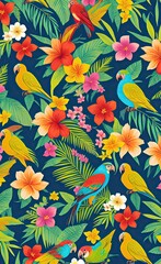 seamless floral pattern with flowers