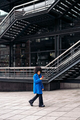 Afro Girl Using Phone