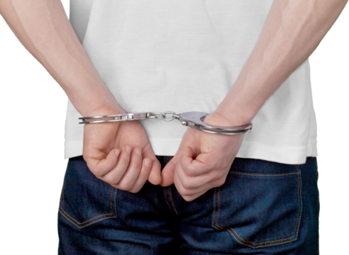 hands with handcuffs