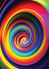 Abstract Colorful swirl background Poster A3 Format, A3 paper size