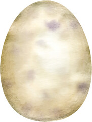 Watercolor Illustration Cute Egg