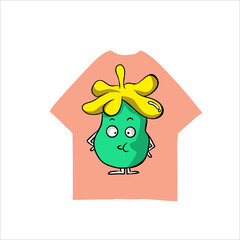 Funny Monster Vector Illustration, cute