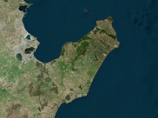 Nabeul, Tunisia. High-res satellite. No legend