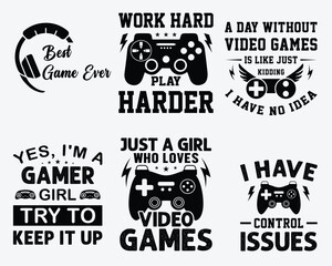 Gaming svg typography design and gamer svg design, svg, gaming svg cut files, svg, design, gaming typography, eps. © Akram bd7
