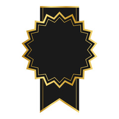 Black Gold Certificate Badge