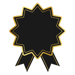 Black Gold Certificate Badge