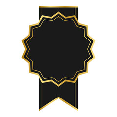 Black Gold Certificate Badge