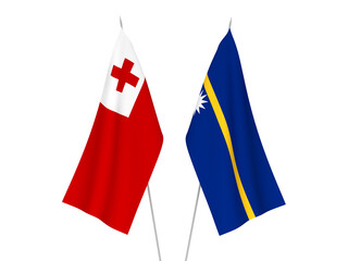 Kingdom of Tonga and Republic of Nauru flags