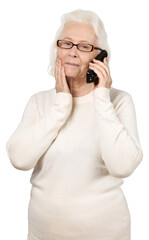 Human Face adults women speak on phone