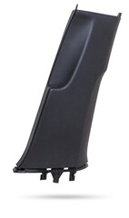 Black central pillar trim - car interior part and element on white isolated background. Auto...