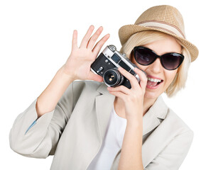 Woman Taking Photos