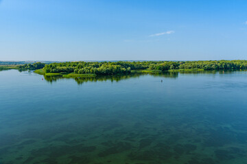 View on the river Dnieper on summer