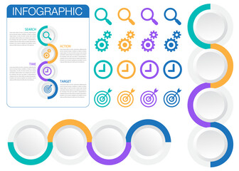 infographic timeline templates png. and power point design