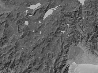 Burdur, Turkiye. Grayscale. No legend