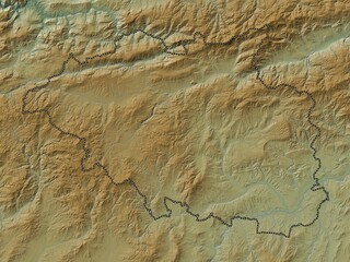 Cankiri, Turkiye. Physical. No legend